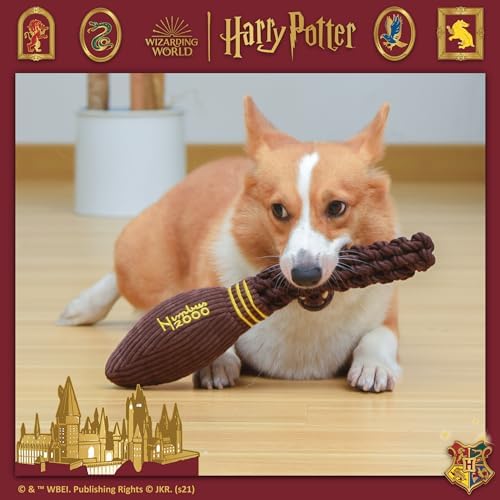 Harry Potter Nimbus 2000 Rope Dog Toy with Squeaker, 14 Inch
