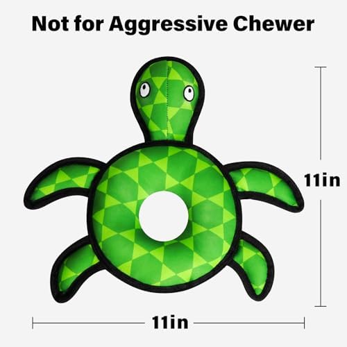 Floating Dog Squeaky Water Pool Toys Water Fetch Toys for Small Medium Dogs, Quick-Dry Waterproof, Lake & Beach Interactive Summer Dog Toy Turtle