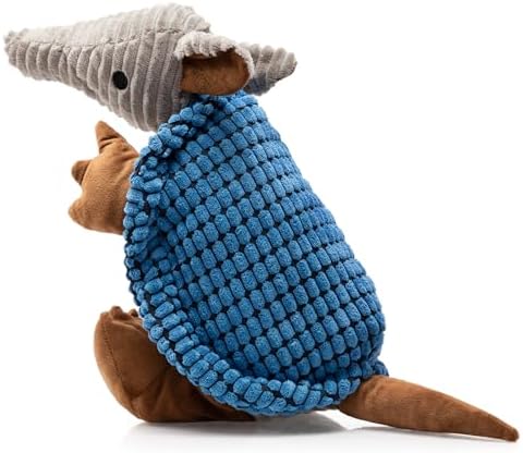 Hollypet Armadillo Squeaky Dog Toys for Medium Large Dogs, 14"