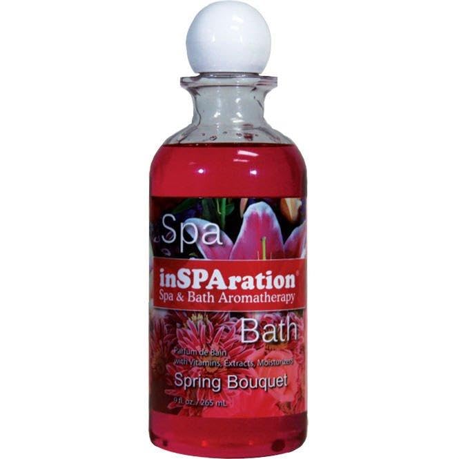 inSPAration Spa and Bath Aromatherapy 114X Spa Liquid, 9-Ounce, Spring Bouquet