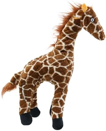 MIGHTY- Safari Giraffe - Squeaker-Multiple Layers. Made Durable, Strong & Tough. Interactive Play Dog Toy (Tug, Toss & Fetch). Machine Washable & Floats