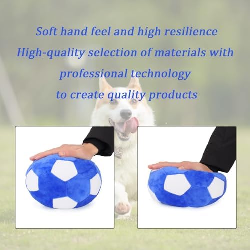 Plush Dog Toys Soccer Ball,7.1 Inch for Interactive Training