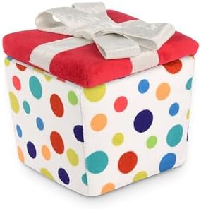 P.L.A.Y. Cute Plush Dog Toys - Birthday Party Celebration Themed Durable Squeaker Chew Toy, Great for Puppies & Small, Medium, Large Dog - Machine Washable, Recycled Material (Pawfect Present, Medium)