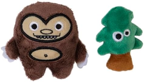 Mad Cat Sasquatch Woodland Catnip and Silvervine Plush Cat Toys, Pack of 2