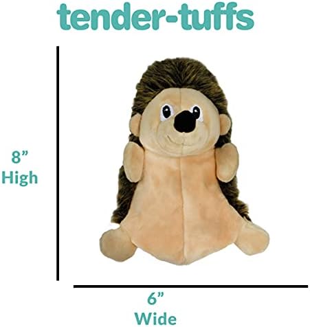 SmartPetLove Snuggle Puppy Tender-Tuffs Crinkle Dog Toy, Plush Hedgehog