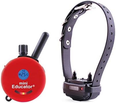 Mini Educator ET-300 1/2 Mile E-Collar Remote Dog Training Collar with Vibration and Tapping Sensation (Red)