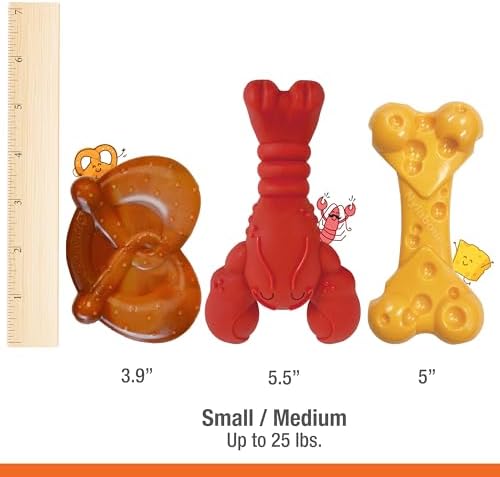 Nylabone Power Chew Toy Bundle, Dog Toys for Aggressive Chewers, 3 Pack