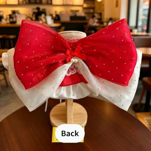 Cat Dog Lace Bow Collar Luxury Elastic Neckline (#7)
