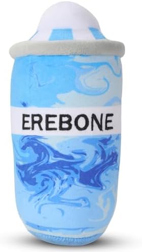 Erebone – Luxurious Parody Plush Dog Toy with Squeaker, Premium Fabric, Embroidered Details, Designer-Inspired Chew Toy, Fun Gift for Small to Medium Dogs & Dog Lovers