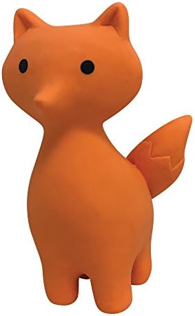 FOUFIT 85645 Zoo Chew Latex Toy for Dogs, Fox, 5"
