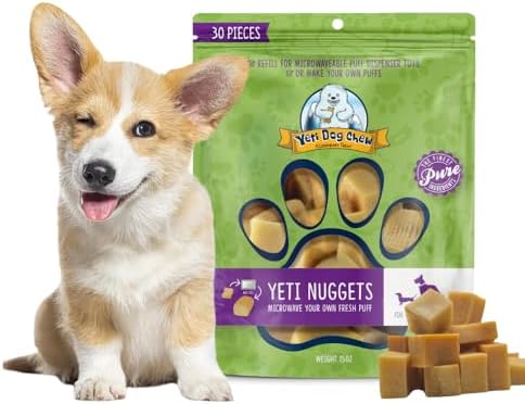Yeti Refill Nuggets for Puff & Play Toys, Yak Cheese Treats, 30 Pc, 14 oz