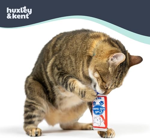 Huxley & Kent Plush Crinkle Catnip Cat Toy, Cats Belly Rubbin