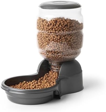 Petmate Replendish Gravity Dog Feeder, 5lbs, Microban Antimicrobial Base