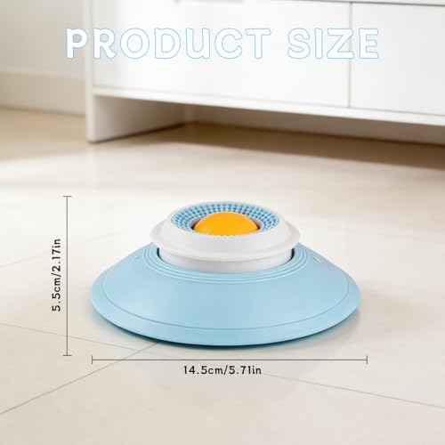 2026 New Dog Lick Ball, Slow Feeder Treat Dispenser, Non-Slip Interactive Enrichment Licking Toy for Dogs and Cats, Puzzle Food Dispensing Sphere (Yellow)