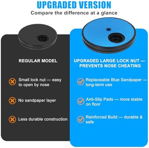Dog Nail Scratch Board with Treat Box — Lockable Spinner Stops Nose-Cheating | Dog Scratch Board & Nail File for Small Medium Dogs Under 40 lbs, Adjustable Tension, Enrichment Treat Dispenser Toy