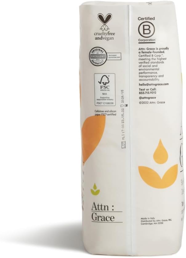Attn: Grace Heavy Incontinence Pads for Women, 2-Pack (56 Pads Total / 28 per Pack) - Plant-Based, High Absorbency, Breathable - Incontinence Pads for Heavy Bladder Leaks & Sensitive Skin