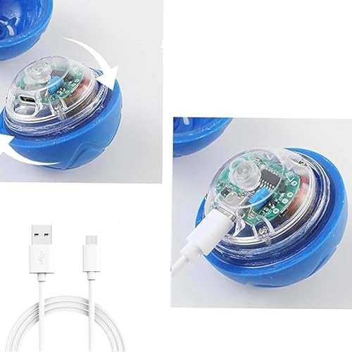 Bubs Bounce Ball (Blue) Smart Jumping Ball Toy for Dogs, Duraspin Dog Bouncing Ball, Interactive Bouncing Toys for Puppy Toys