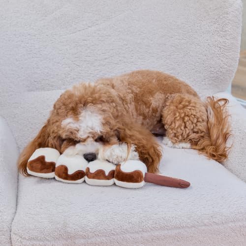 CHEWFFON Interactive Dog Toy, Detachable Crinkle & Squeaky Enrichment