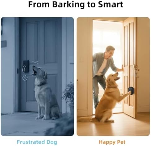 Colorful Doggy Door Bell Wireless, Potty Training Bells for Dogs and Dog Bells to Go Outside, Puppy Clicker with Adjustable Volume,Training Behavior Aid, Door Bell Wireless Essential