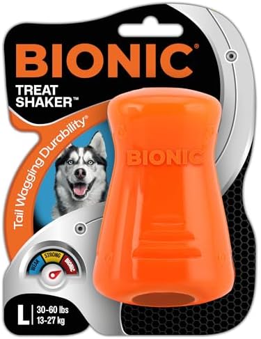 BIONIC Treat Shaker Dog Toy for Dogs Between 30-60+ lbs, Large