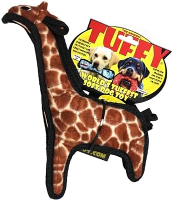 TUFFY® - 2 Pack Original : Giraffe Dog Toy : Ultra Durable Plush Dog Toy with Multiple Layers & Reinforced Seams, Washable and Floats, Original Construction