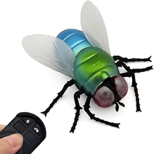 Tipmant Realistic RC Flies Remote Control Insect Animal Vehicle Car Prank Toys Pet Cat Dog Teasing Kid Birthday Gifts