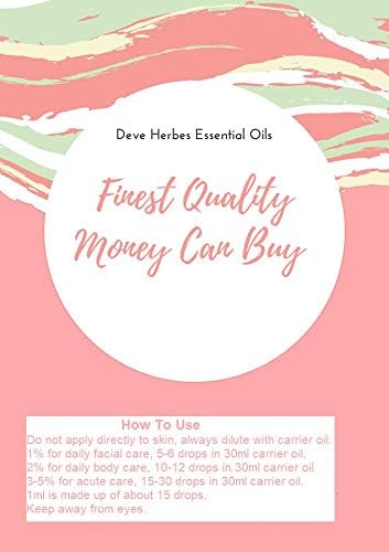 Deve Herbes Pure Cassia Essential Oil (Cinnamomum Cassia) Steam Distilled 5ml (0.16 oz)