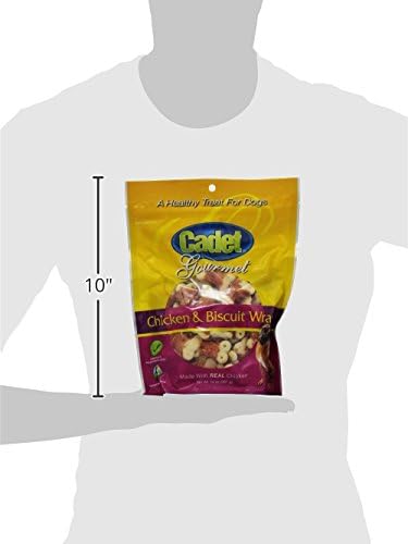 Cadet Gourmet Chicken Wrapped Biscuits Dog Treats, 14 oz | Made with real chicken, dog treats wraps, crunchy healthy dog treats, great for training, for small & large breeds