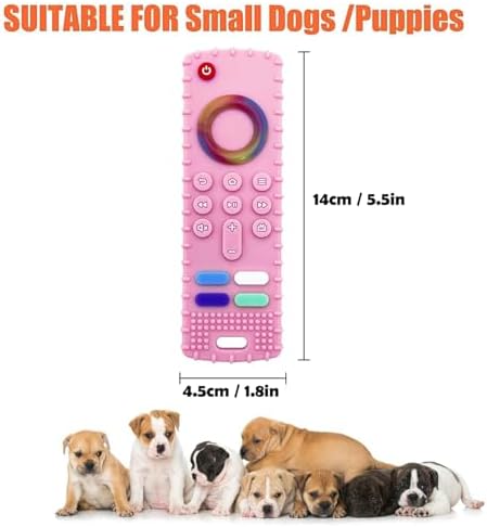 Puppy Toys for Teething, Remote Control Teether for Small Dogs,Puppy Teething Toy for Boredom & Stimulation,BPA-Free