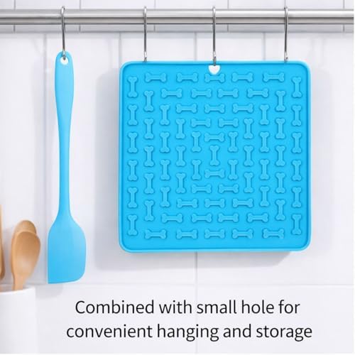 3Pcs Pig Enrichment Toys, Silicone Lick Mat for Mini Pigs with Spatula, Suction Cup Slow Feeder Enrichment Mat for Powder Slurry, Soft Food & Pellets, Toy for Mini Pigs.