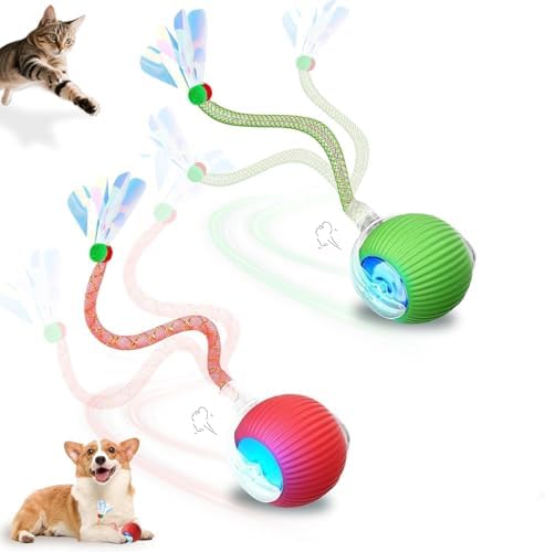 2-Pack Interactive Cat Toys Ball