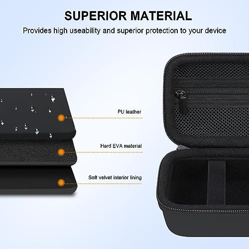 Elonbo Carrying Case for Bitzee Disney/Bitzee Magicals/Bitzee Interactive Toy Digital Pet, Bitzee Digital Virtual Toy Hard Travel Bag, Electronic Pets Toys Storage Cover Holder, Black