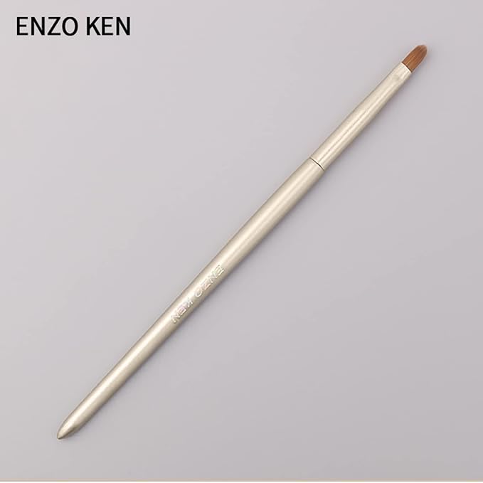 Flat Concealer Foundation Brush and Lip Brush, Mini Under Eye Blending Set, Small Essential Liquid Makeup Brush for Eye Dark Circles Puffiness, Liquid Blush Lipstick, Lipgloss, Spots.