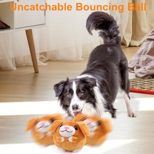 Mity rain Interactive Dog Toys with Thicken Plush, Moving Dog Toy