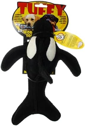 TUFFY® - 2 Pack Original : Killer Whale Dog Toy : : Ultra Durable Plush Toy with Multiple Layers & Reinforced Seams, Washable and Floats, Original Construction