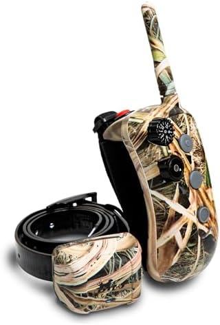 DT SYSTEMS RAPT1400 Camo E-collar Remote Rapid Access Pro Trainer, Compact Waterproof Gentle Touch Stimulation Dog Training System, Transmitter w/ Hand Strap