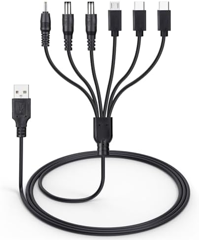 Charger for Bousnic Dog Shock Collar, 6-in-1 Training Collar Charging Cable