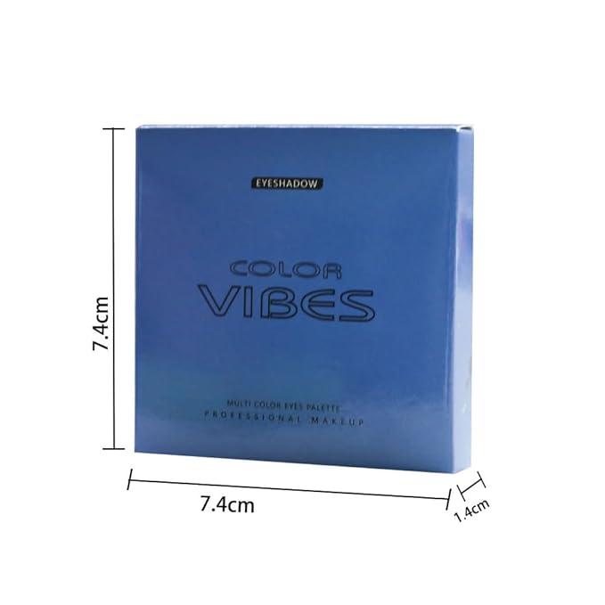 URQT Blue Ocean Mirage Eyeshadow Palette – 9 Highly Pigmented Aqua Blue & Silver Shades, Blendable Matte & Shimmer Finishes, Long-Lasting Cool Tone Eye Makeup Palette