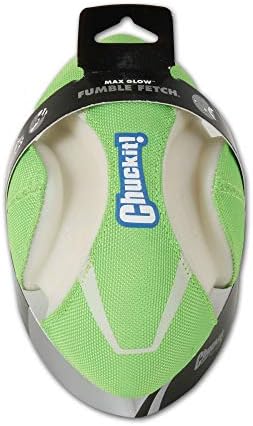Chuckit! Max Glow Fumble Fetch Dog Football Dog Toy (Pack of 6)
