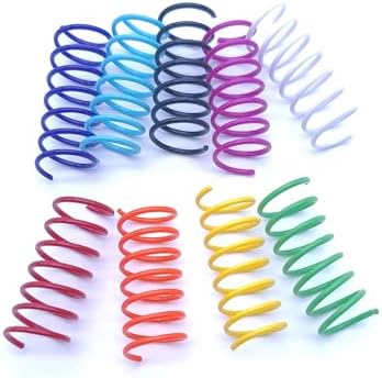 9 Colors Cat Spring Toy, Colorful Springs Self-Play Cat Toys for Indoor Cats,Interactive Cat Toy, Cat Kittens Spiral Coil Springs for Swatting,Biting,Hunting,Pouncing 9PCS