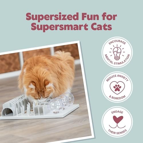 Trixie XXL Fun Board for Cats, 5 Activity Treat Puzzle