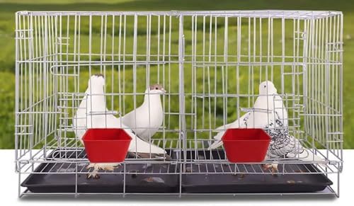 Hanging 16 OZ Cage Cup 20 PCS Chicken Feeder Waterer Bird Food Dishes Rabbit Water Pigeon Feeding Watering Bowl with Hooks Bunny Poultry Coop Drinker Duck Quail Seed Treats Dispenser