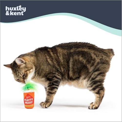 Huxley & Kent Plush Crinkle Catnip Cat Toy, Fluffy Mary, Large
