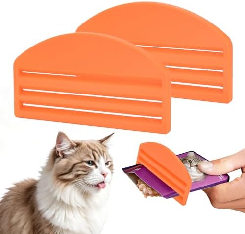 2PCS Cat Food Strip Squeezer Compact Cat Dog Treat Squeezer for Lickable Treats Wet Food Feeding Tool for Garden Yard and Outdoor