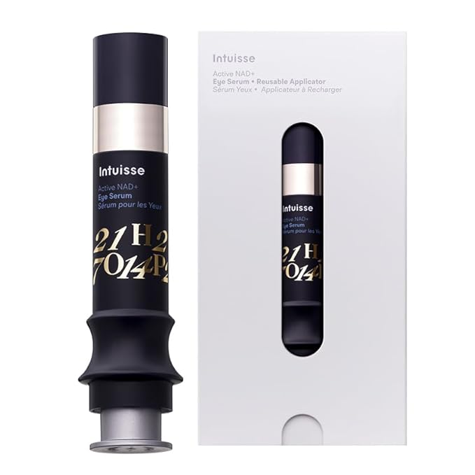 Active NAD+ Eye Serum – Dark Circles, Puffiness, Fine Lines – 5% NAD+, Four Hyaluronic Acids & Swiss Liposomal Delivery – Lifting and Firming Formula – 5ml – w/Applicator
