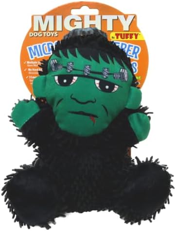 MIGHTY Tuffy Microfiber Medium Frankenstein Ultra Durable Plush Dog Toy