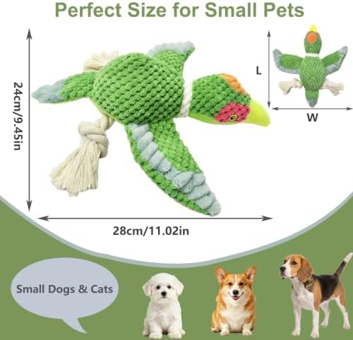 Squeaky Plush Interactive Dog Toy for Small Dogs