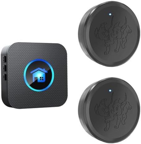 Smart Dog Doorbell Wireless Door Bell with Touch Button, 55 Personalized Ringtones and Adjustable Volume for Potty Training Puppies and Dogs to Report Exit (1