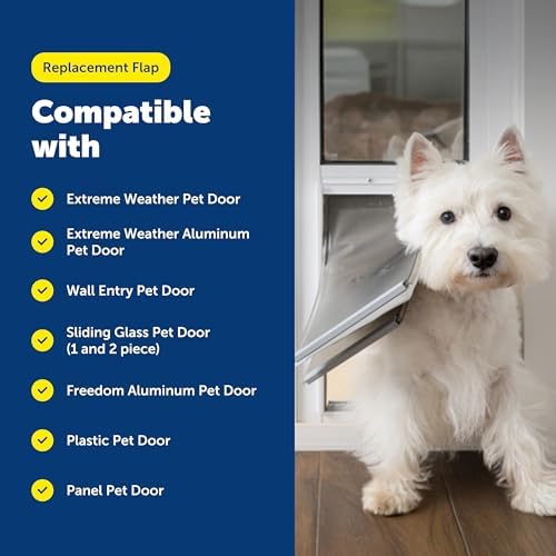 PetSafe Freedom Replacement Pet Door Flap, Non-Toxic Material, Size Small