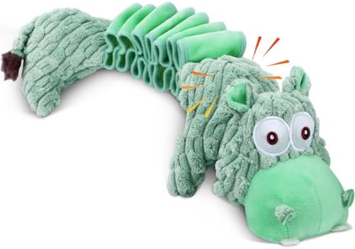 Drmstow Large Squeaky Dog Toys and Interactive Dog Tug-of-War Toy, Tough Plush Dog Toy, Cute Puppy Toys, Pet Chewable Toys Plaything for Small Medium and Large Dogs